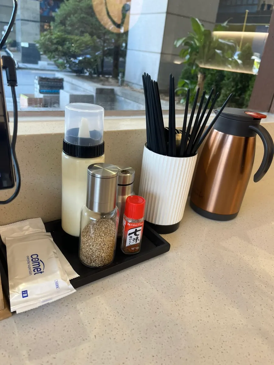 Neatly arranged table inside the restaurant