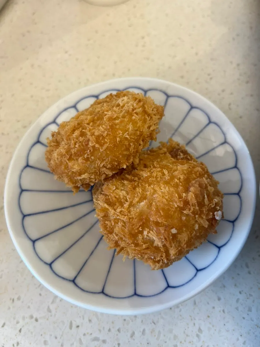 Two sweet potato cheese korokke