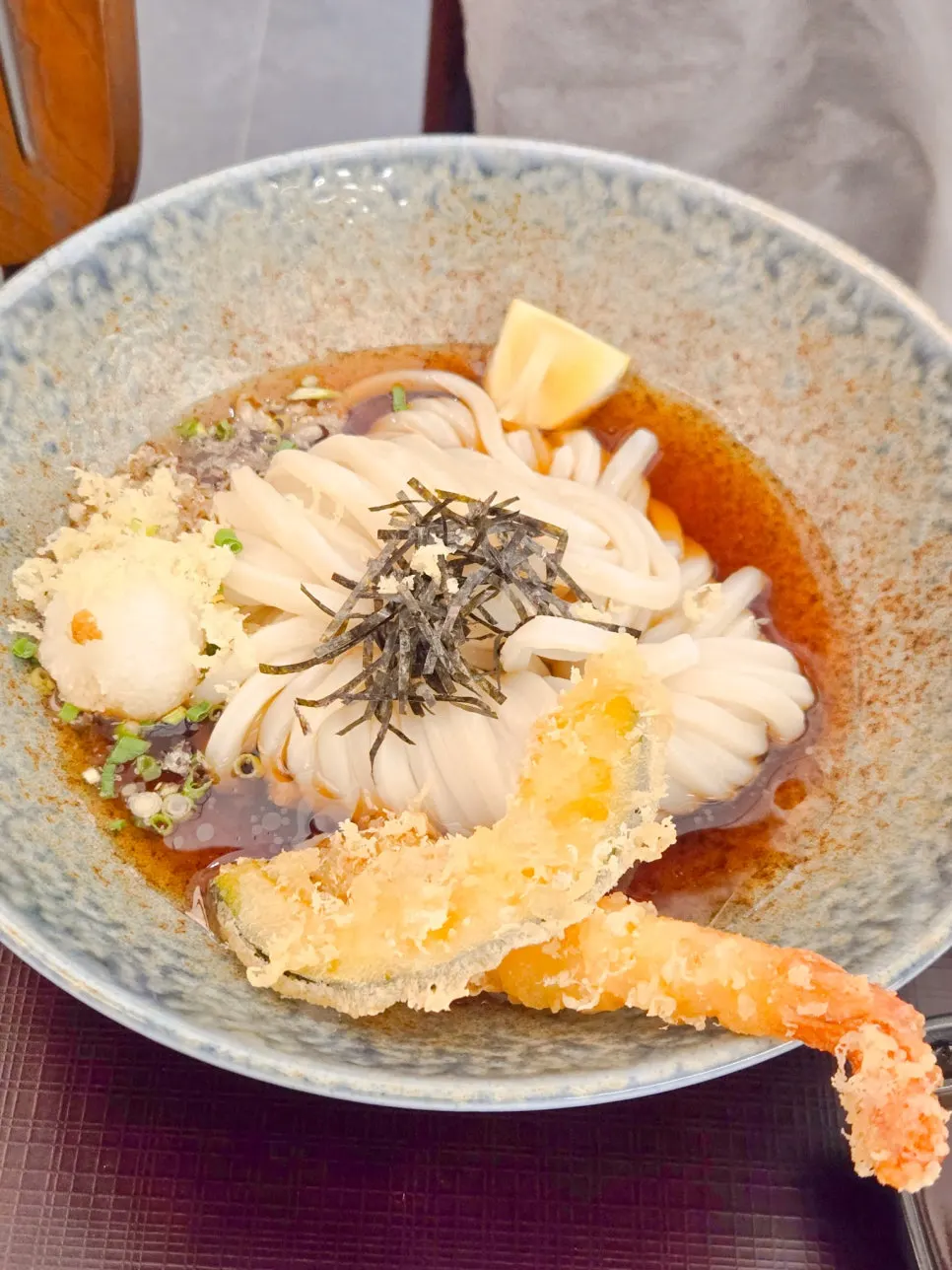 Bukkake udon with tsuyu