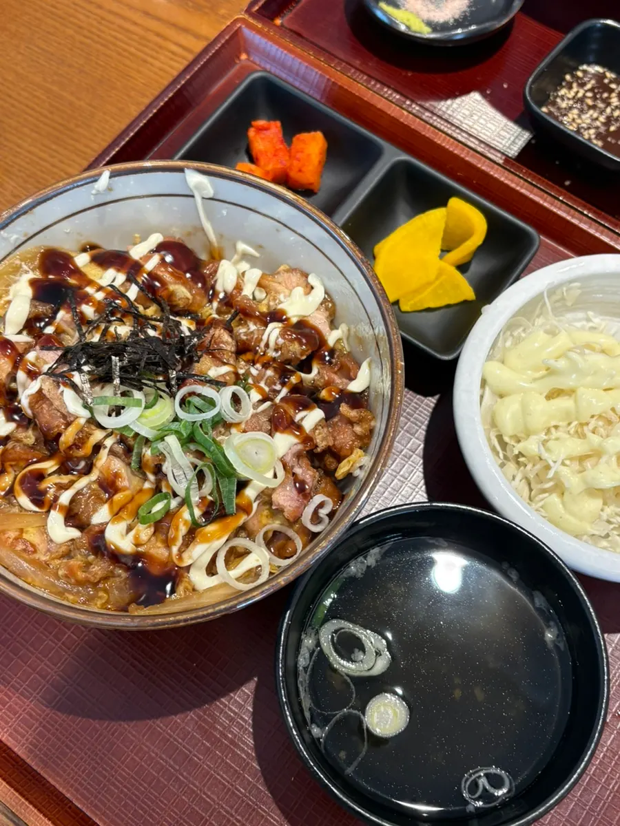 Crispy tonkatsu with warm udon broth