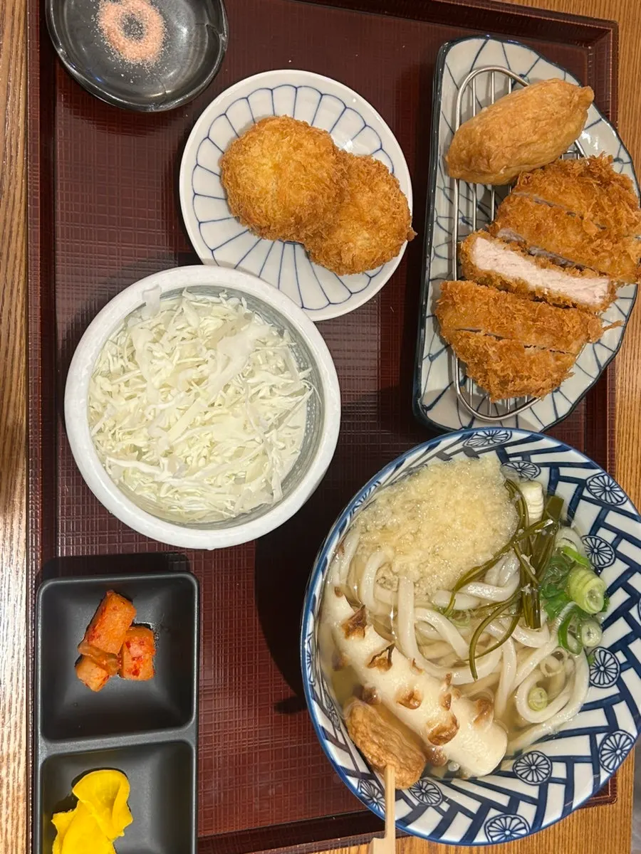 Fish cake udon set at Kosi Gyodae Branch