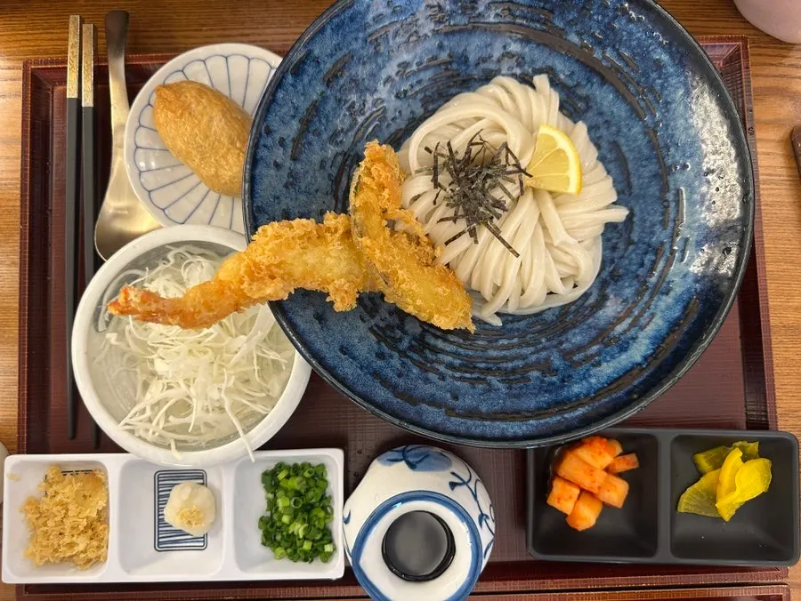 Spread including sweet potato cheese croquette and vegetable tempura