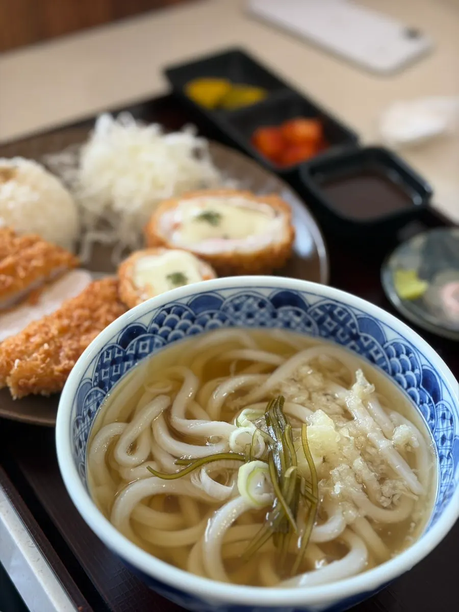 Cross-section of Kosi's crispy-breaded tonkatsu
