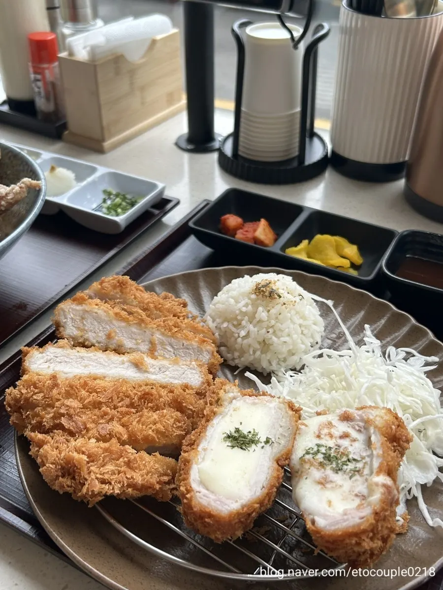 Large shrimp tempura ordered as a side dish