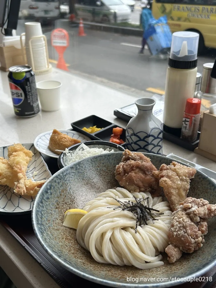 Size comparison of Kosi's shrimp tempura