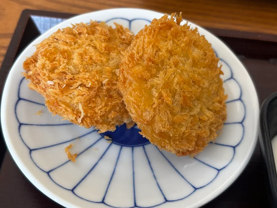 Sweet potato korokke received from the review event