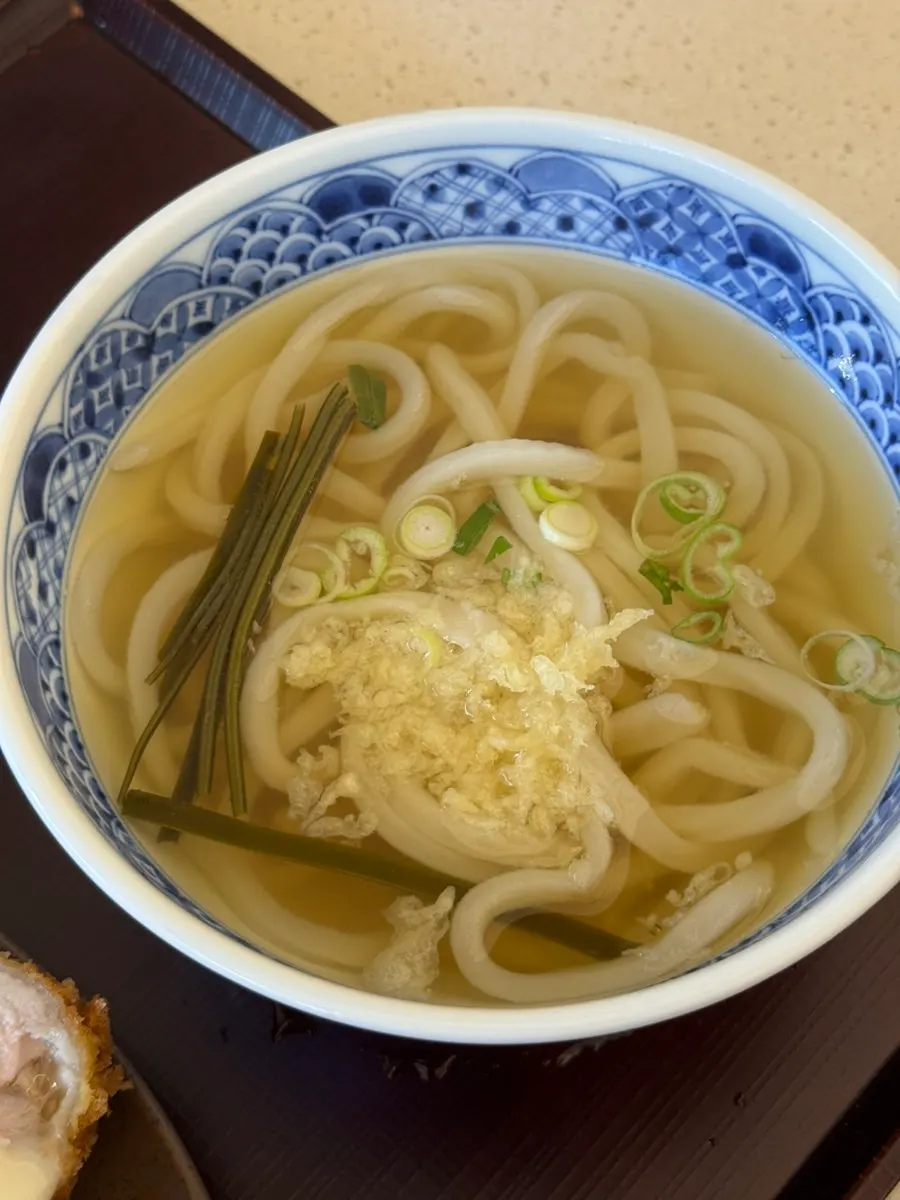 定食に付いてきたコシのうどん麺
