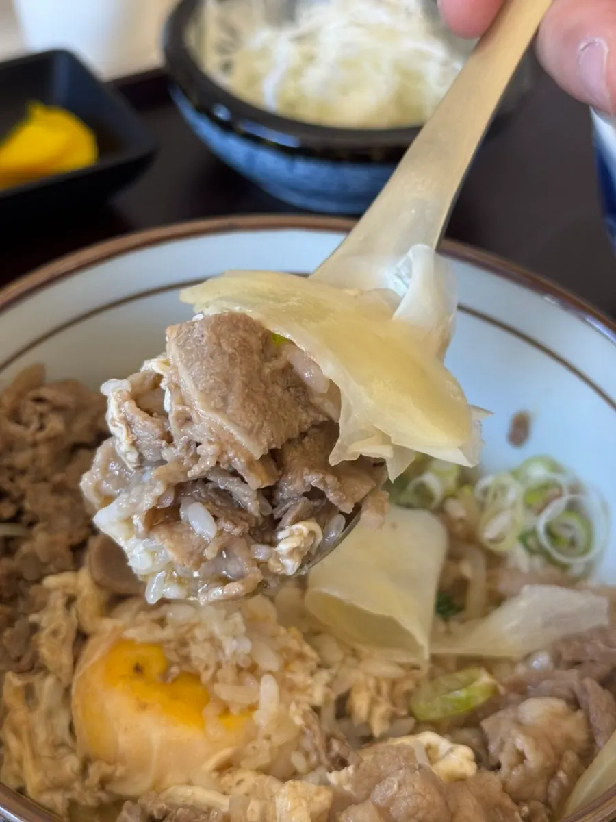 辛口で注文したコシの規丼