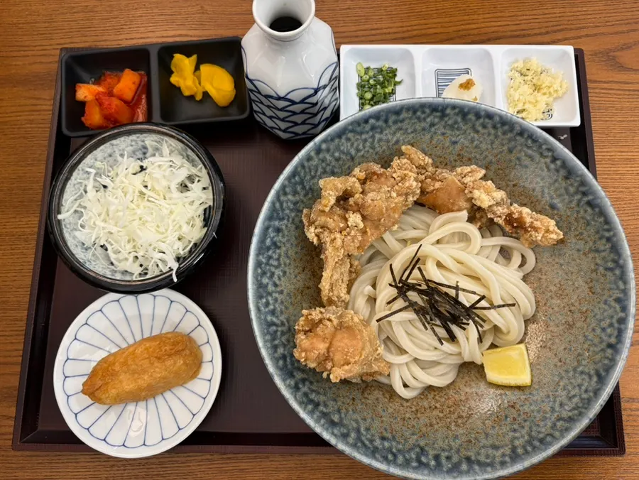 토리텐붓카케우동과 니꾸우동, 반반카츠 한 상
