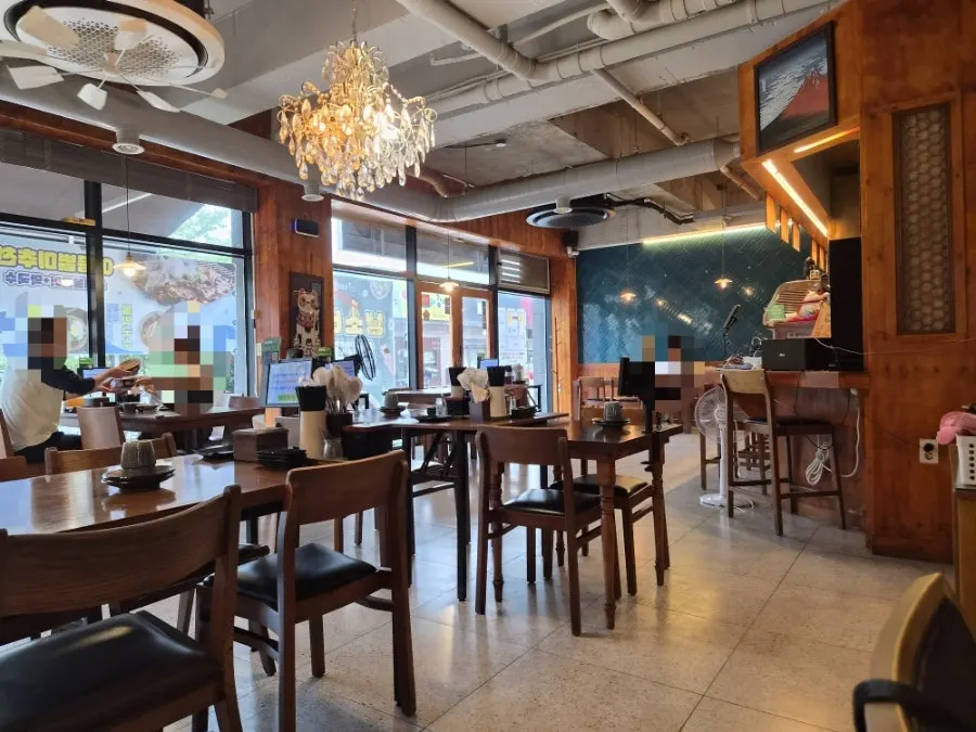 Interior of Koutendon's table seating area