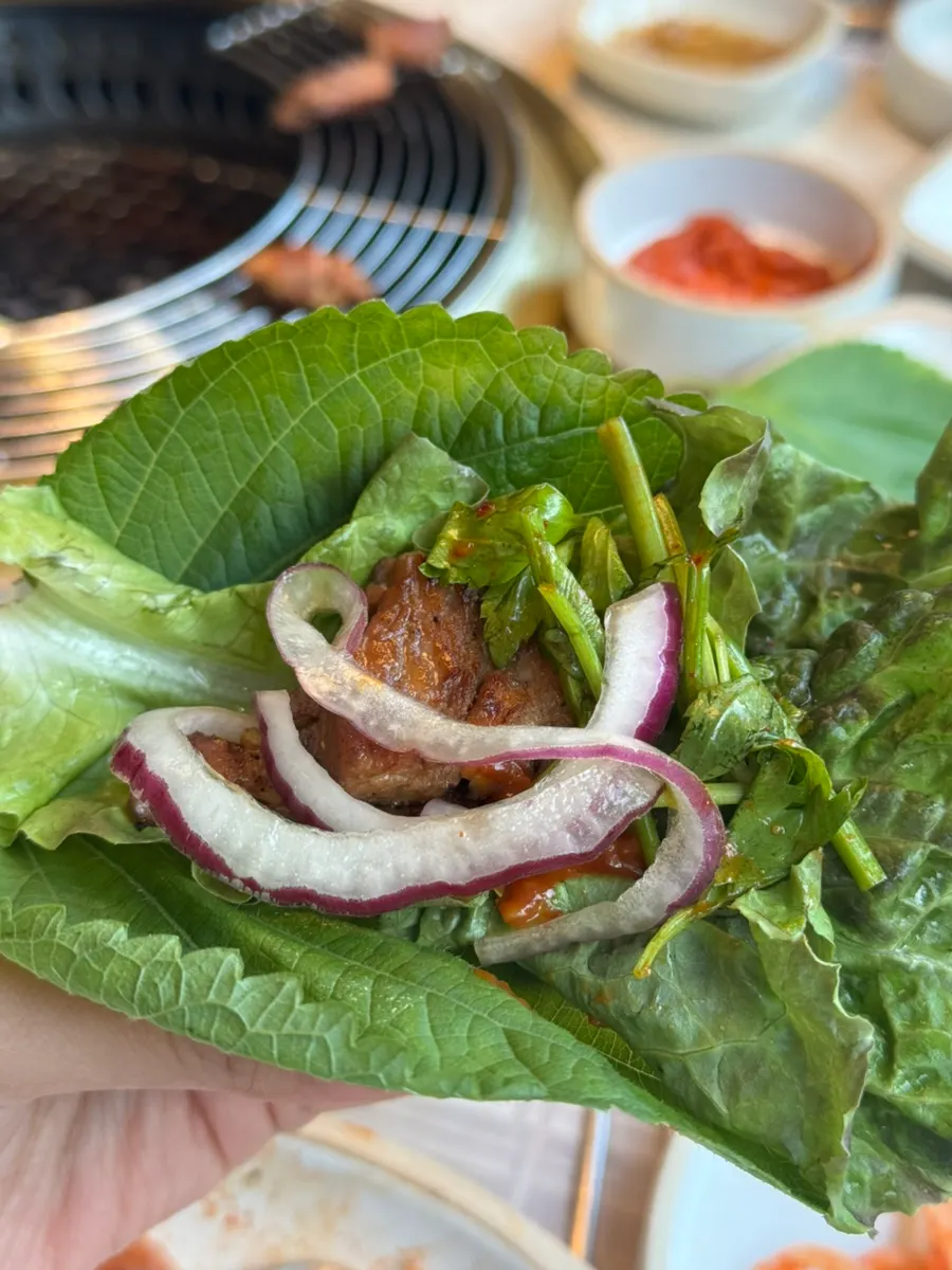 Free lettuce wrap vegetables added through the kiosk