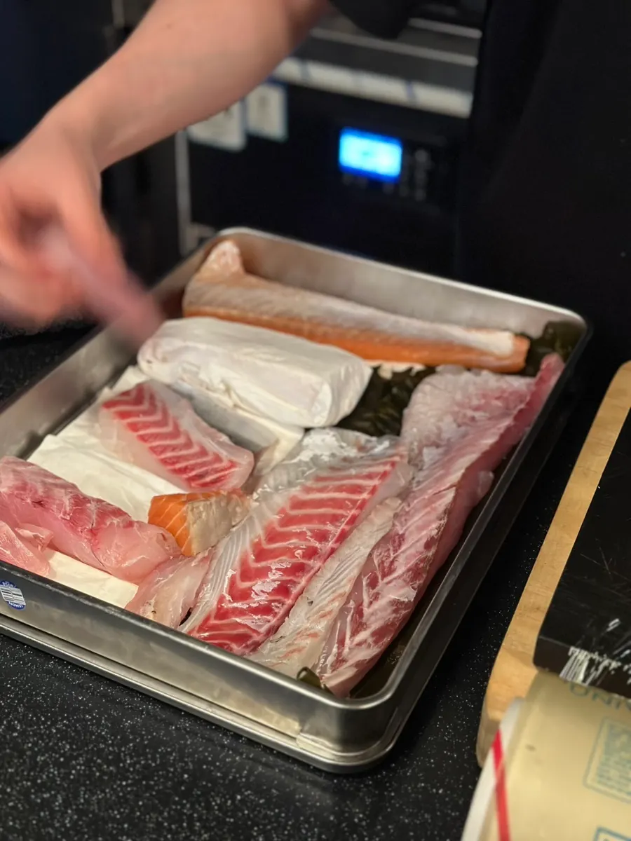 셰프가 보여준 숙성 횟감