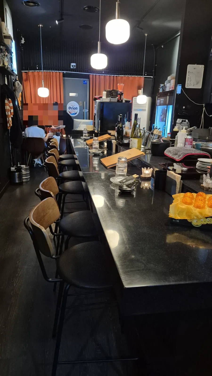Interior with table seating visible in back