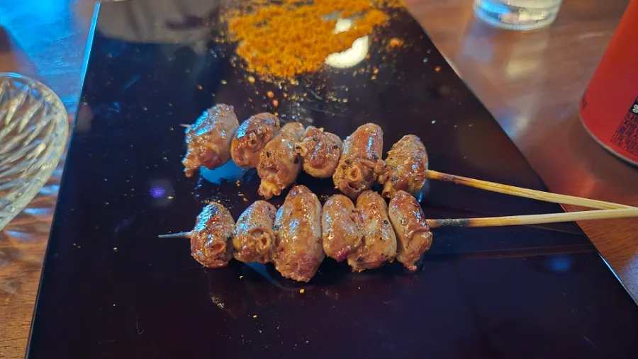 Chicken heart (hatsu) skewer