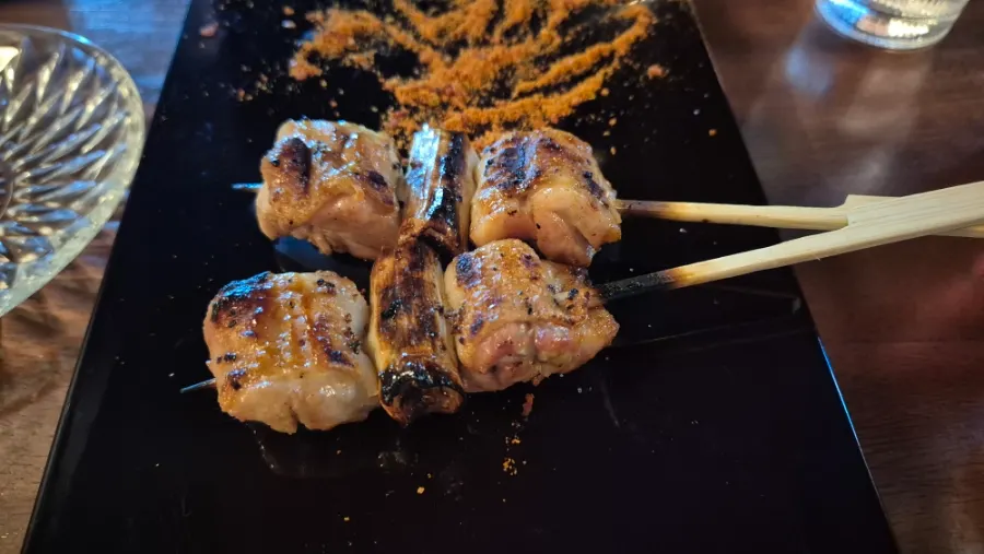 Negima skewer with chicken thigh and scallion