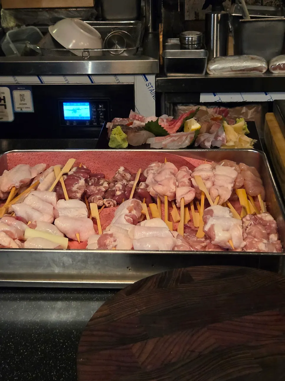 Sate yakitori yang keluar mengikut urutan