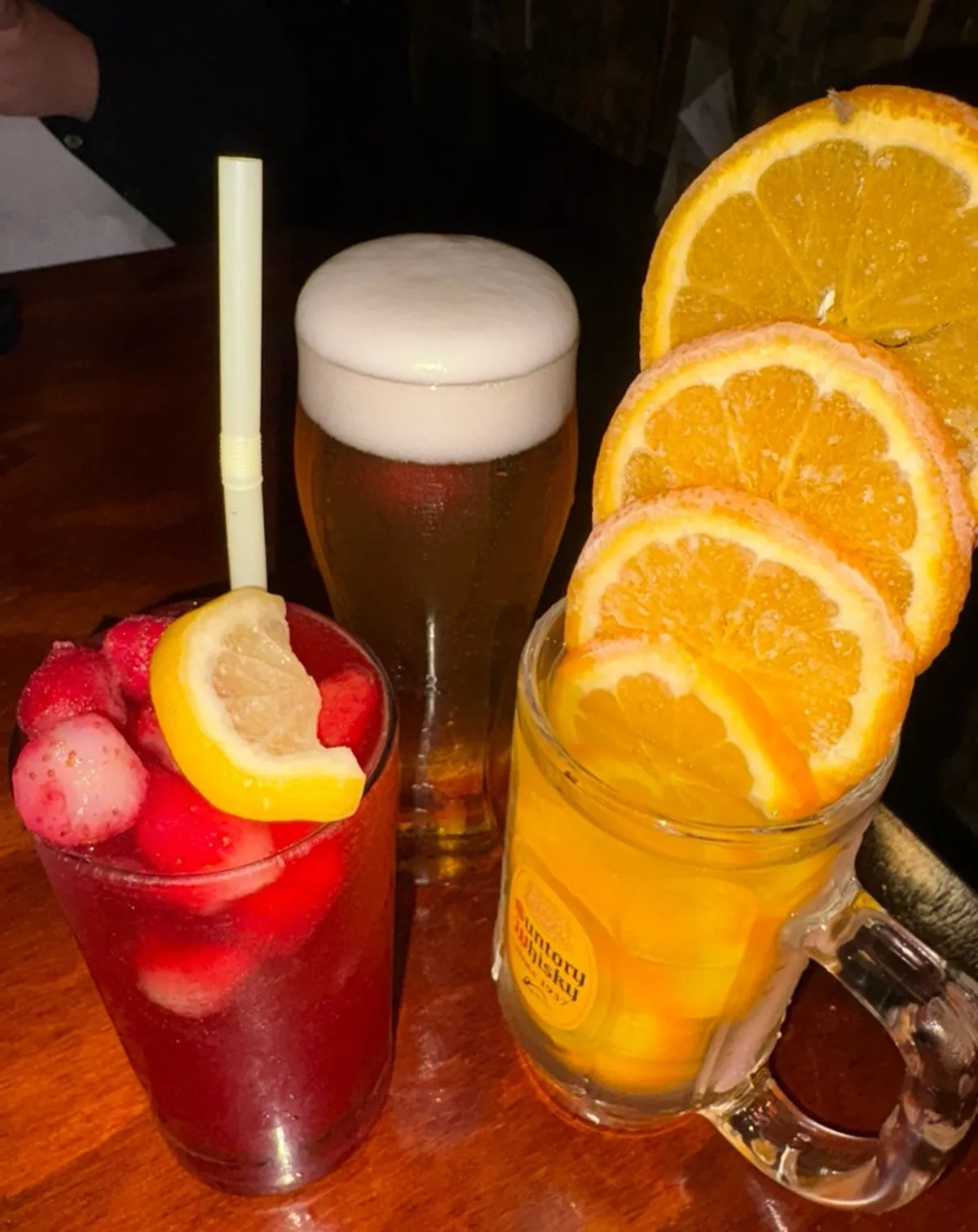 Strawberry highball loaded with fresh strawberries