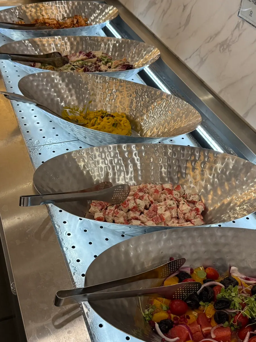 Varied salad corner