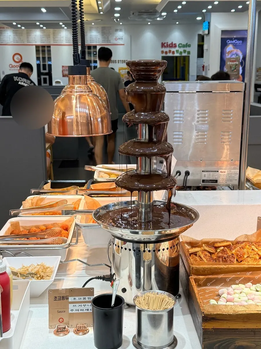 Kebab meat grilling station