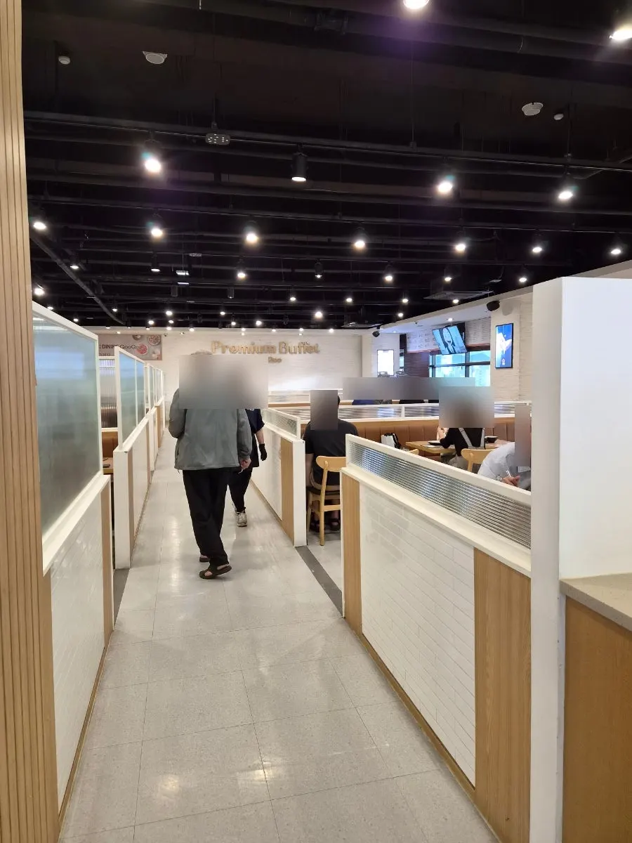 쿠우쿠우 노원점 단체석 구역