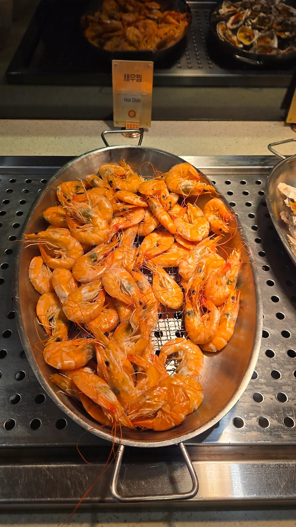 A dish placed at the buffet corner