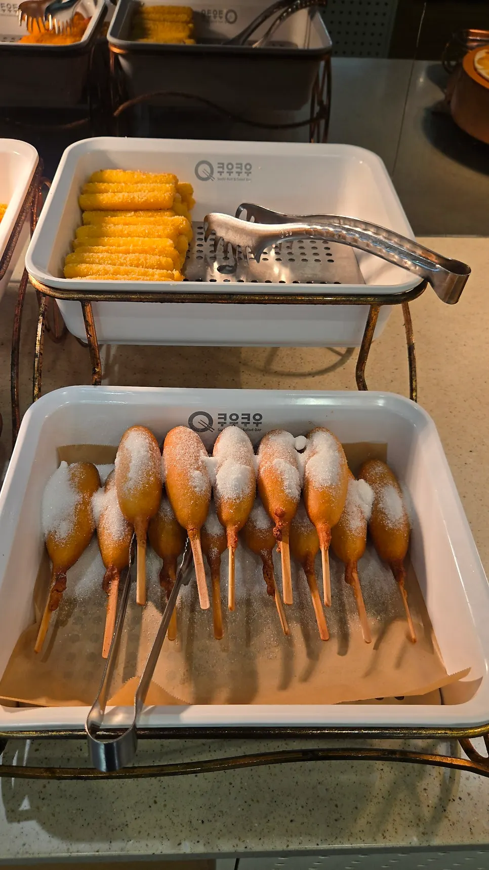 A plate of food from the buffet