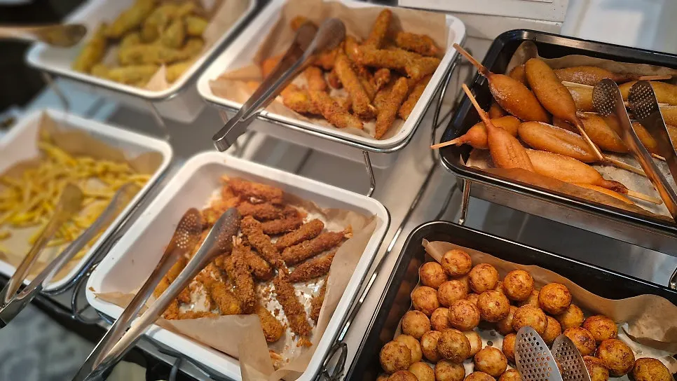 식사 마무리한 쿠우쿠우 춘천점 자리