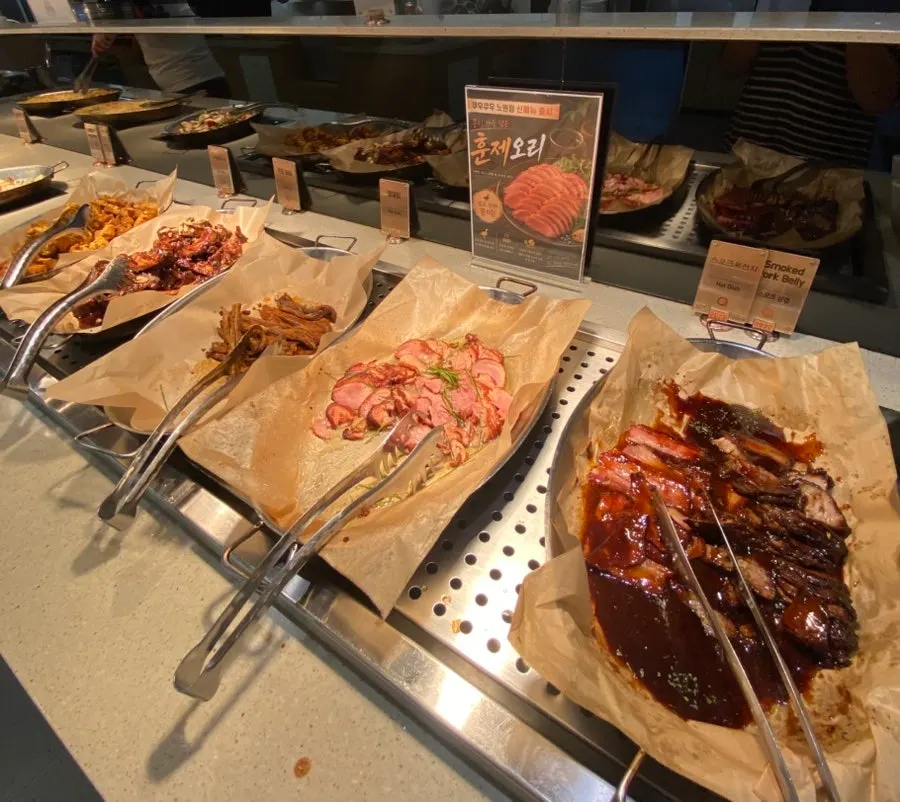 Corner featuring the new lamb chop menu item