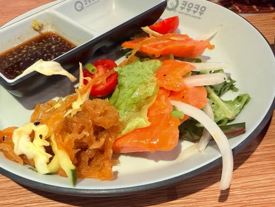 Plate of food brought back from Kuu Kuu Nowon Branch