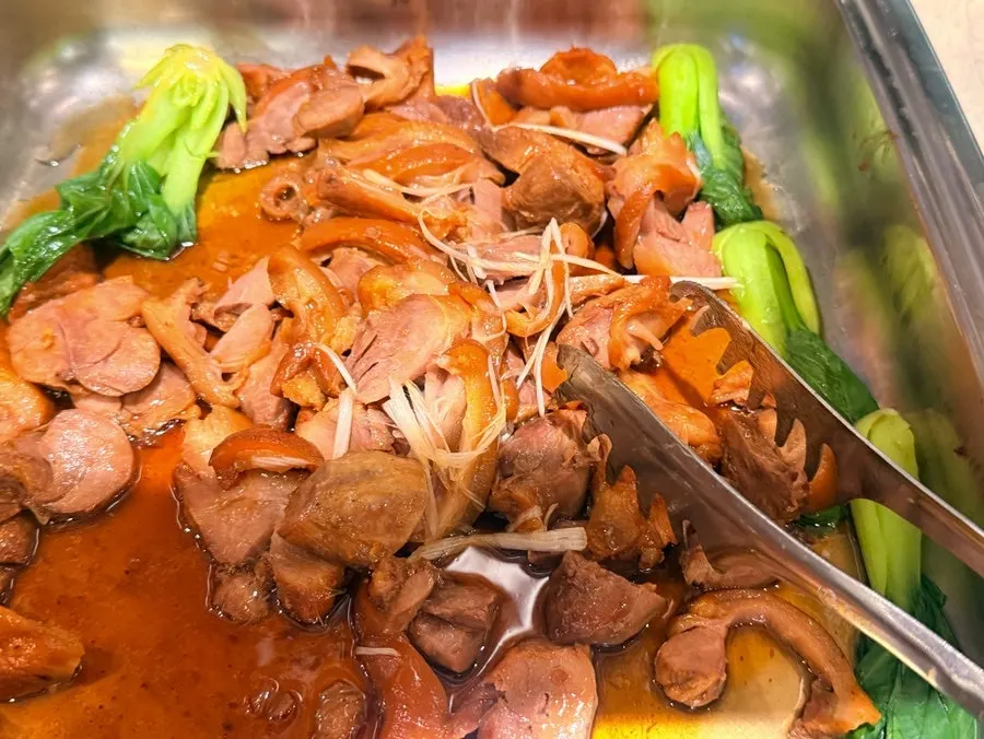 Close-up of buffet food at Kuu Kuu Nowon Branch