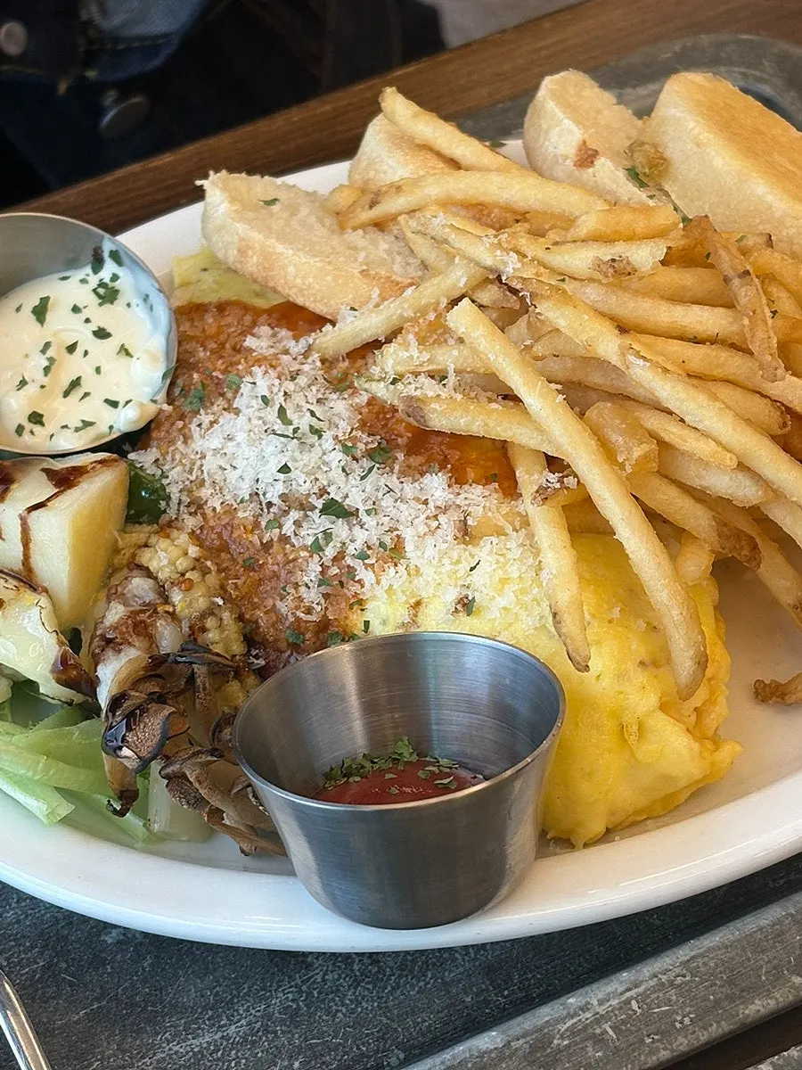 A plate of the farmer's omelette