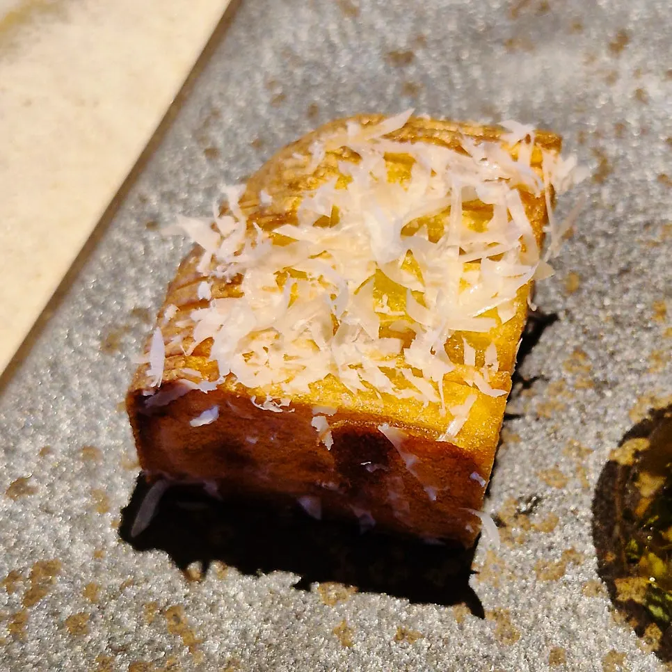 Potato garnish served with the Iberico grill