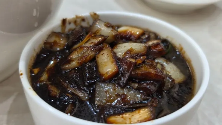 Lard ganjajang noodles and sauce bowl