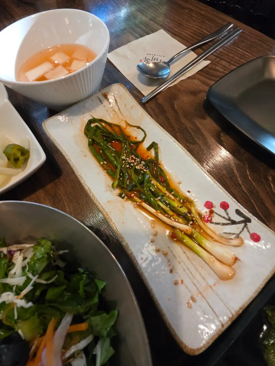 Raviok's sharply seasoned pa-kimchi