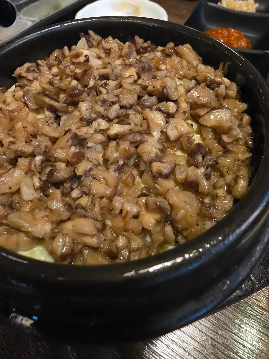Truffle three-generation egg custard at Raviok