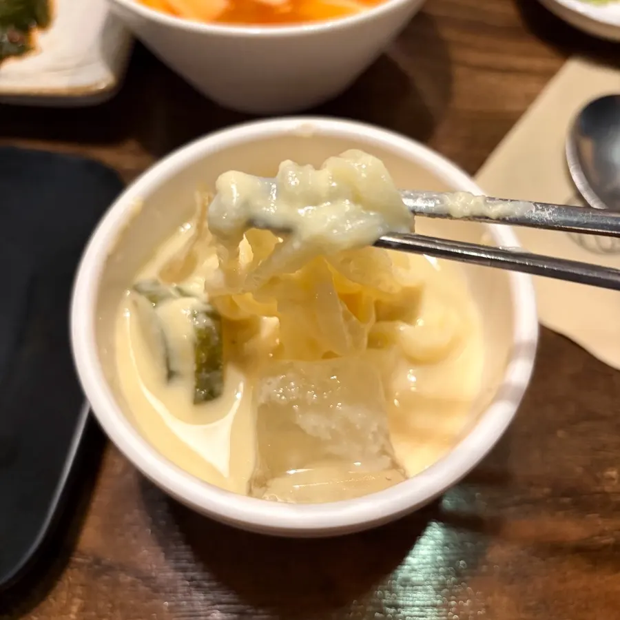 탄력 있는 콩칼국수 면