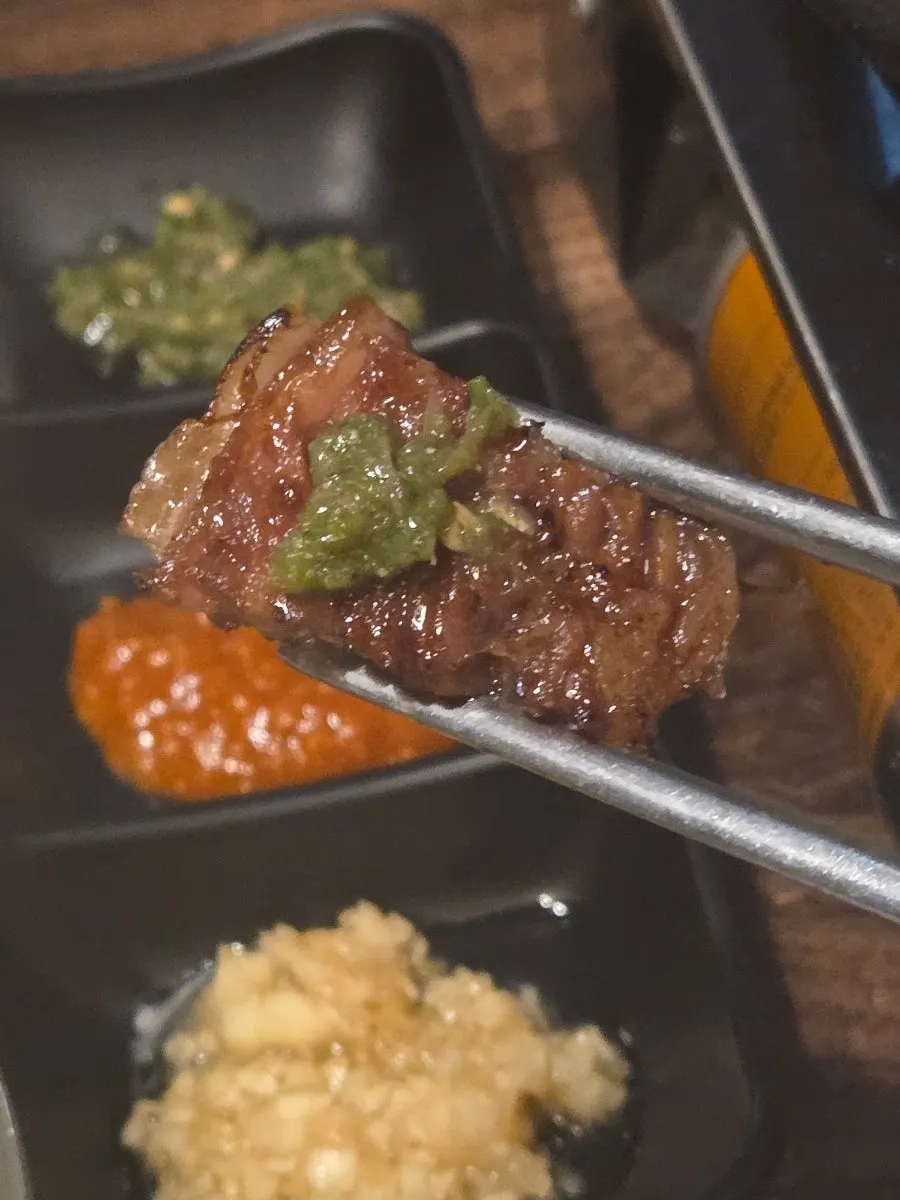 Raw plain grilled beef without marinade