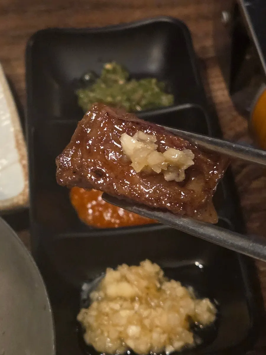 Grilled plain beef showing visible juiciness