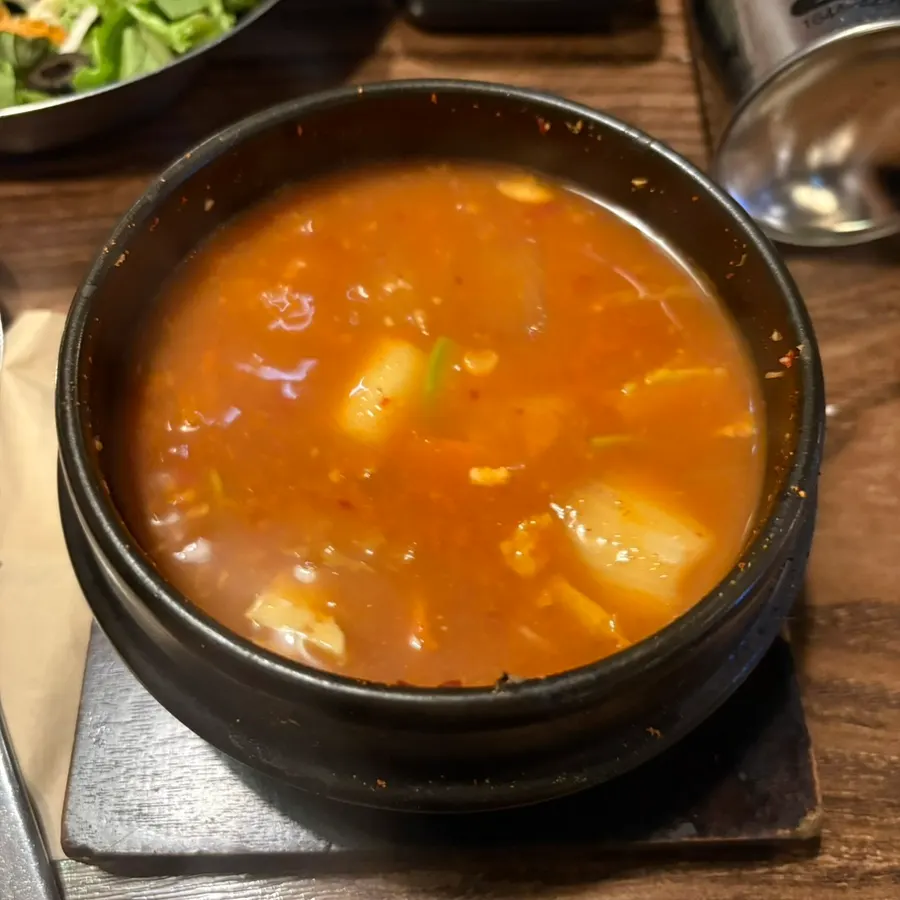 Solo doenjang jjigae and rice at Raviok