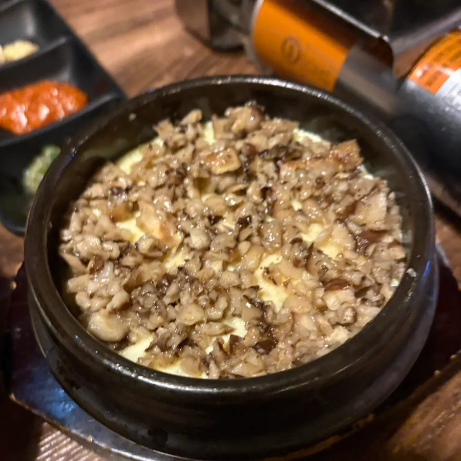 Samdae Jinmi truffle steamed egg