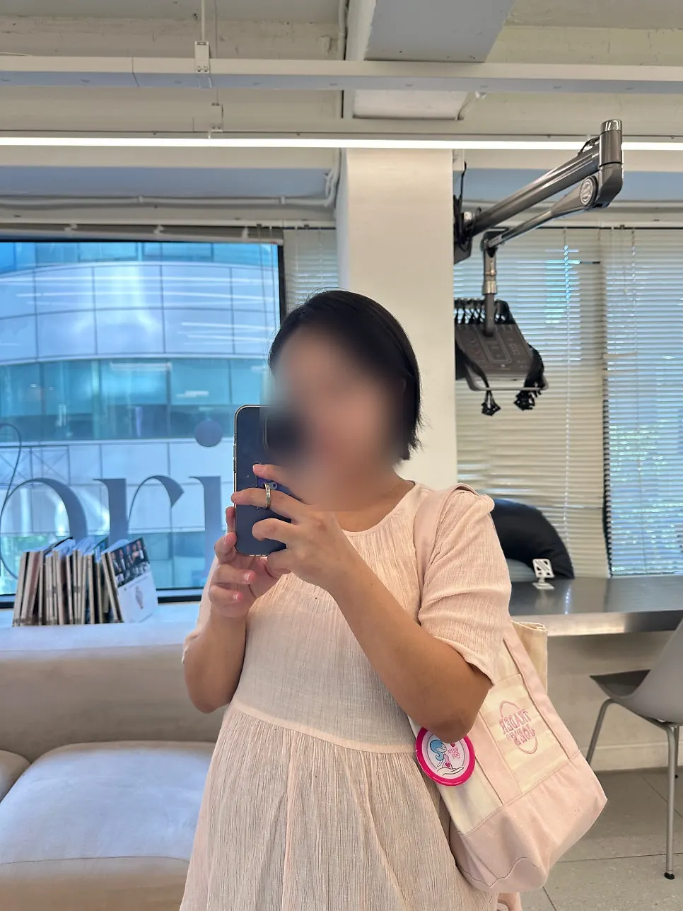 단발 레이어드컷 완성 후 옆모습