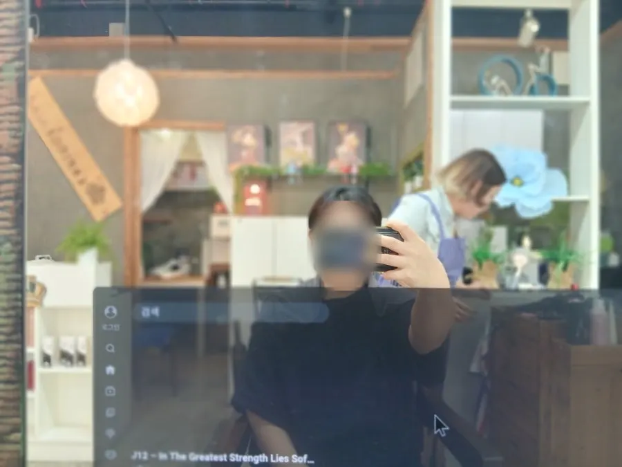 좌우 길이와 볼륨을 확인하는 커트 과정