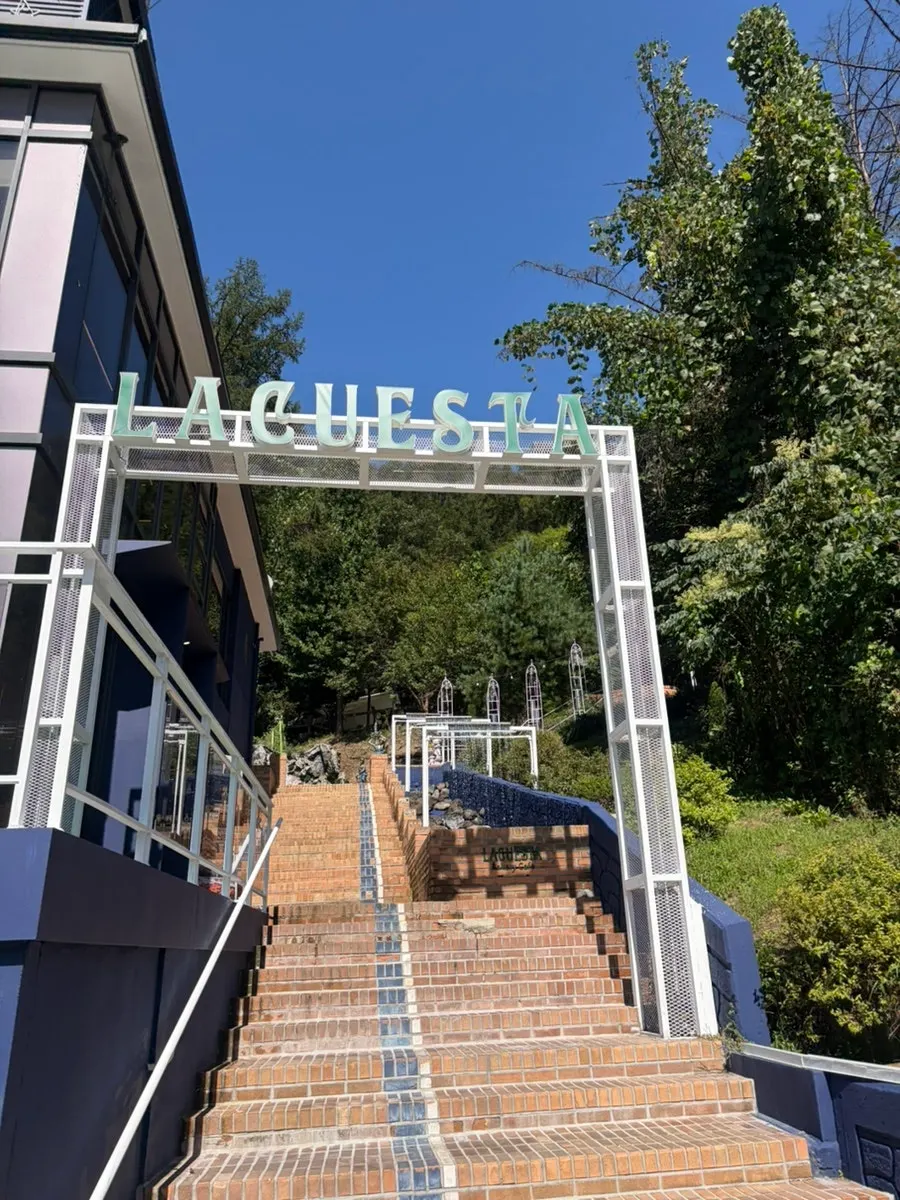View of La Cuesta café near Jungbu CC in Gonjiam