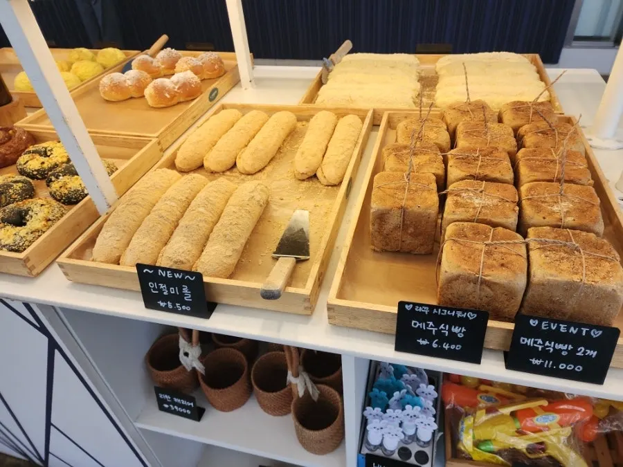 Interior view of the large bakery café