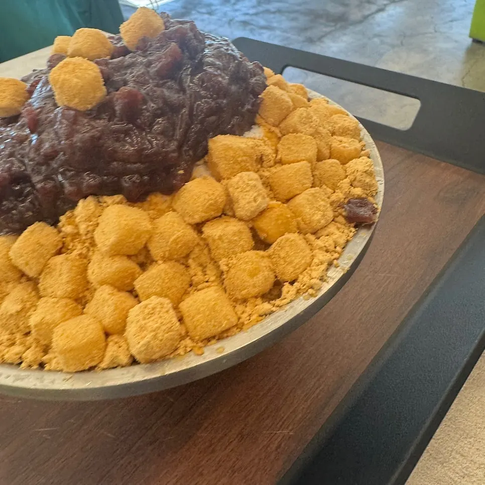 눈꽃 팥빙수 한 그릇