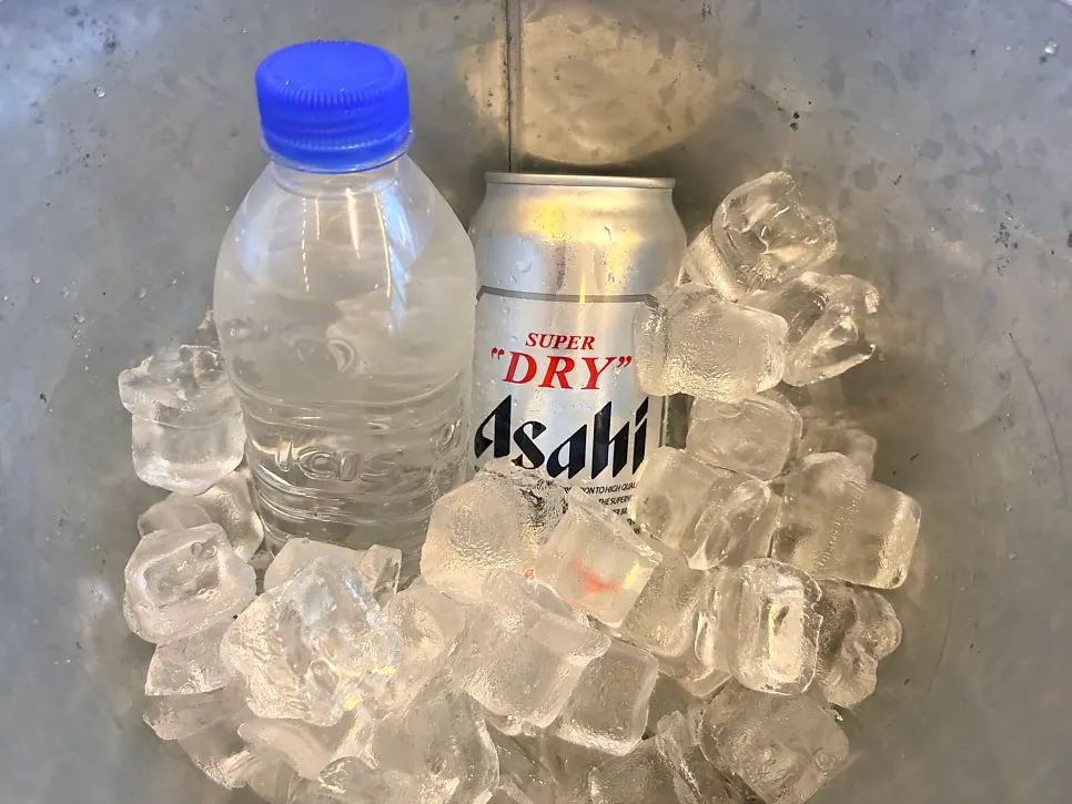 바베큐와 함께 준비한 신라면과 비빔면