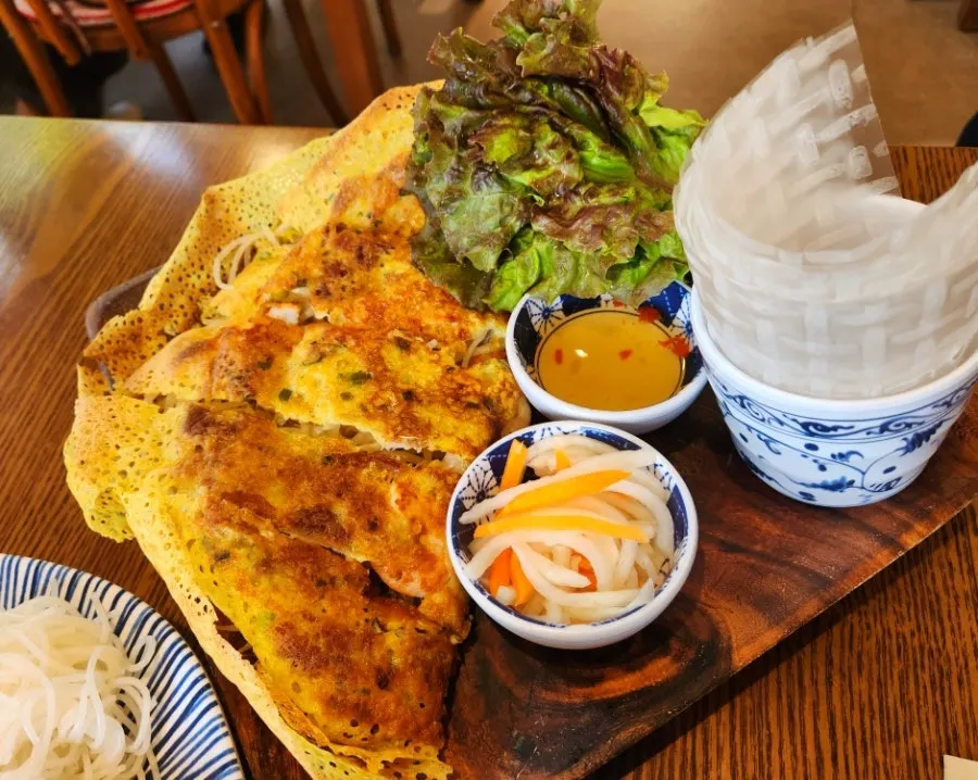 Banh xeo, the Vietnamese savory pancake