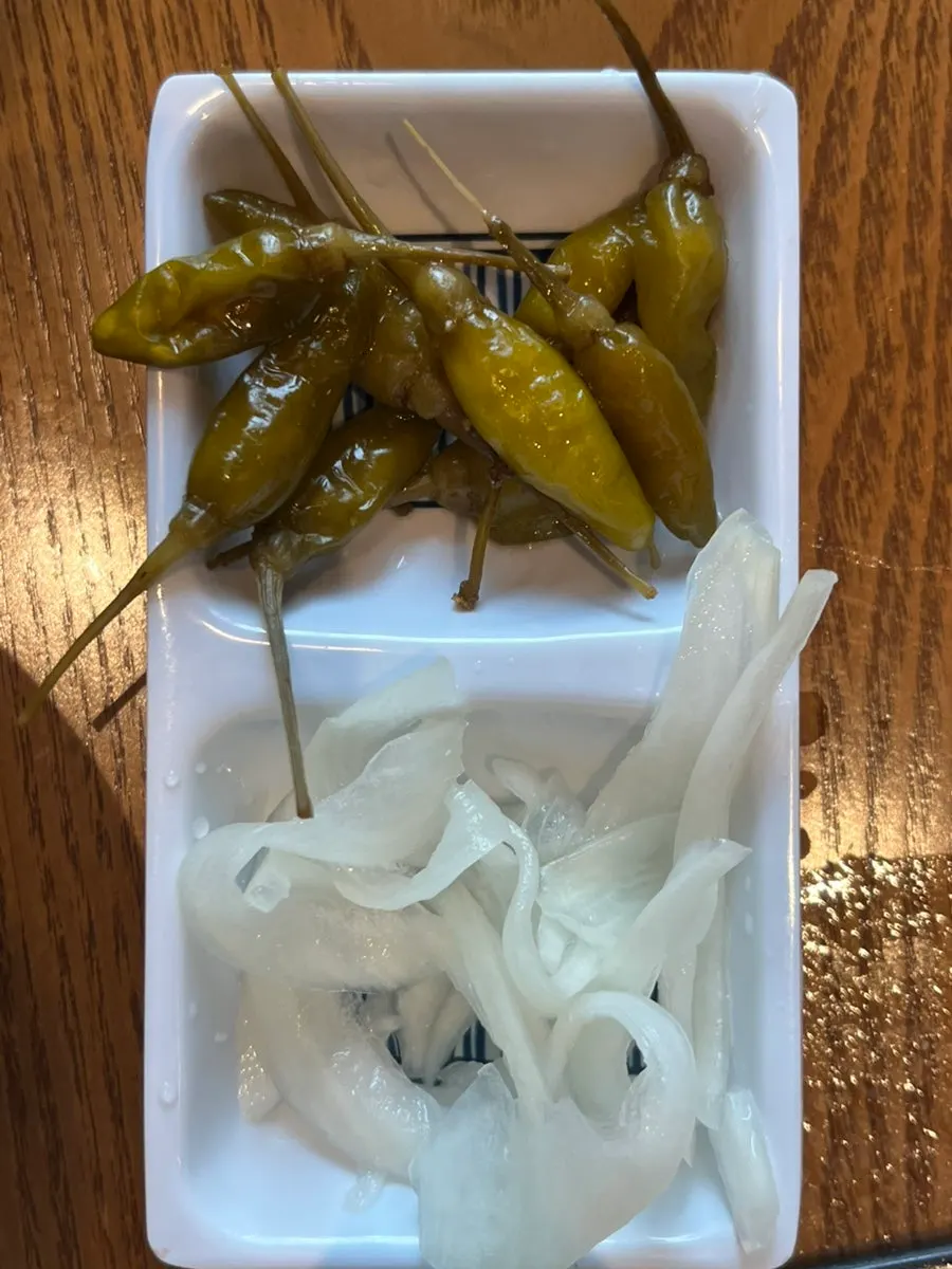 Side dishes at the self-serve corner