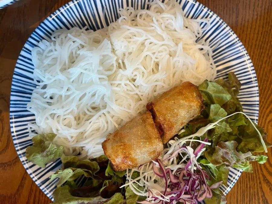 Charcoal-grilled bun cha meat