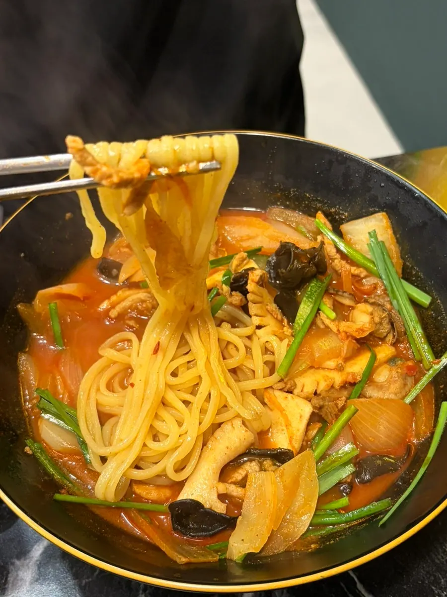 Dragon jjamppong with its thick, rich broth